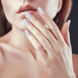 Stackable Bezel Set Petite Diamond Fashion Ring