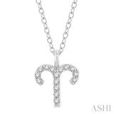 Aries Zodiac Diamond Pendant