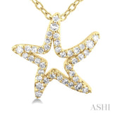 Starfish Petite Diamond Fashion Pendant