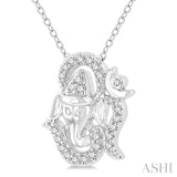 'Om Ganesha' Petite Diamond Fashion Pendant