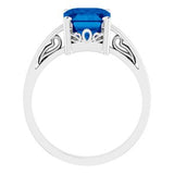 Scroll Setting® Solitaire Ring