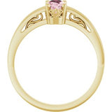 Solitaire Scroll Setting® Ring