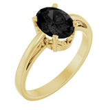 Solitaire Scroll Setting® Ring