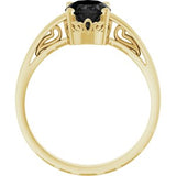 Solitaire Scroll Setting® Ring