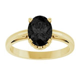 Solitaire Scroll Setting® Ring