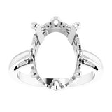 Scroll Setting® Solitaire Ring