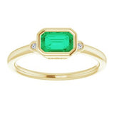 Bezel-Set Accented Ring