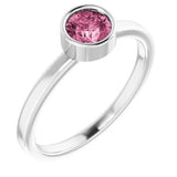 Bezel-Set Solitaire Ring