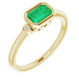 Bezel-Set Accented Ring