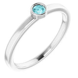 Bezel-Set Solitaire Ring