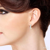 Past Present & Future Lovebright Diamond Half Hoop Earrings