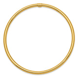 14k 3mm Polished Round Tube Slip-on Bangle