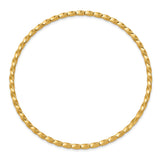 14k 2.50mm Twisted Slip-on Bangle